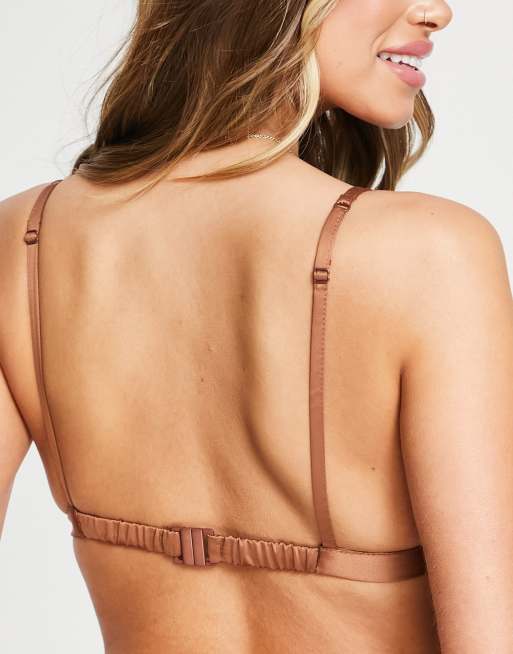 COLLUSION – Satin-Bustier in Braun, Kombiteil, 2 von 4