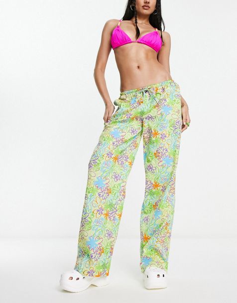 HSMQHJWE Pixie Pants For Women Womens Crop Pants Casual High Beach