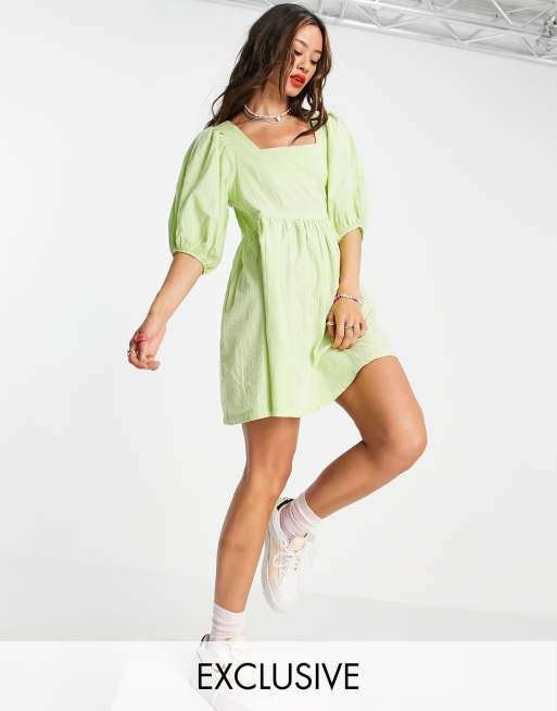 Seersucker mini outlet dress