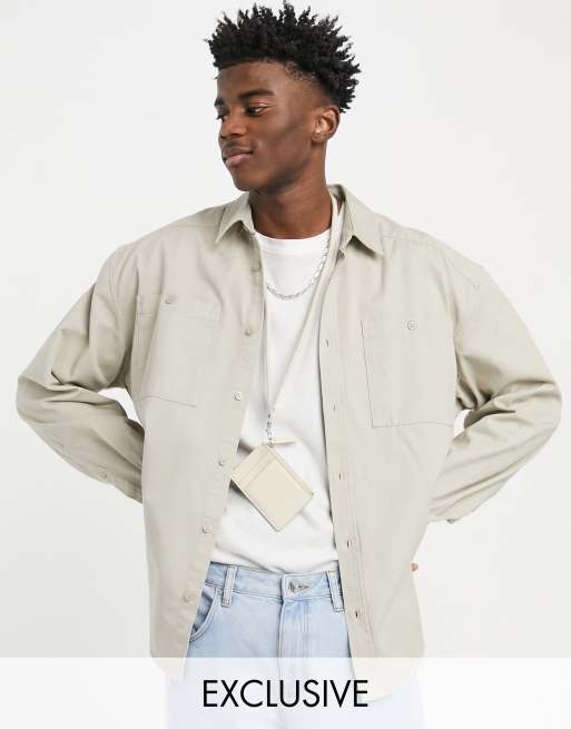 COLLUSION shacket in stone | ASOS