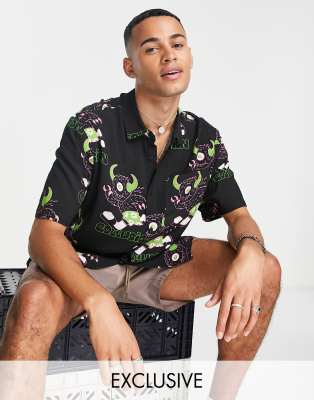 COLLUSION shirt in bullseye print - ASOS Price Checker