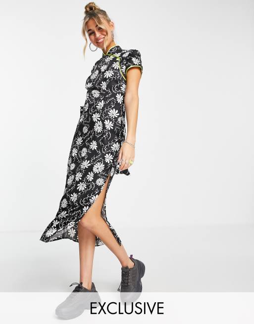 Short sleeve midi cocktail on sale dress