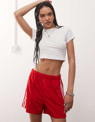 short sleeve super crop T-shirt in white