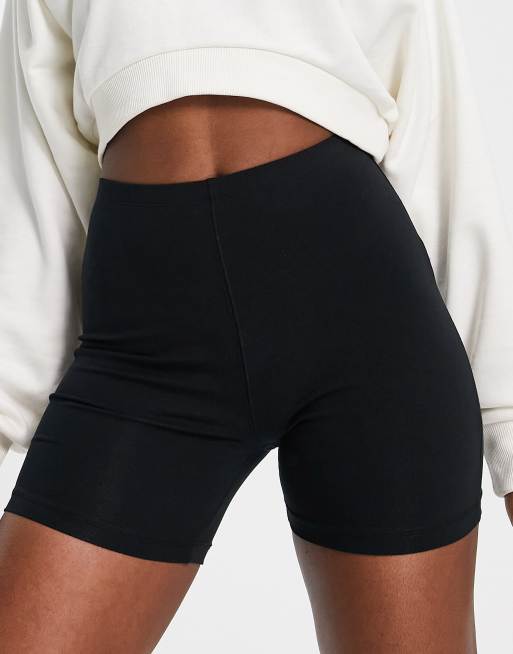 COLLUSION legging short in black