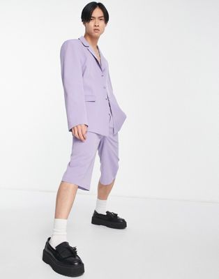 COLLUSION shorts in lilac co-ord