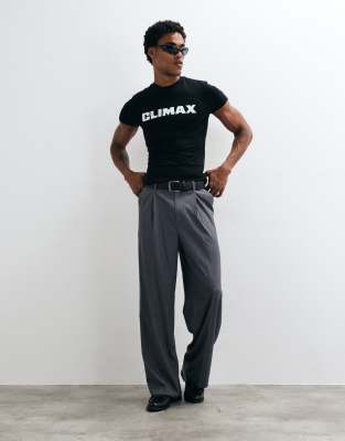 Collusion Shrunken Climax Tee In Black