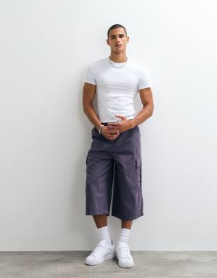 Collusion Shrunken T-shirt In White