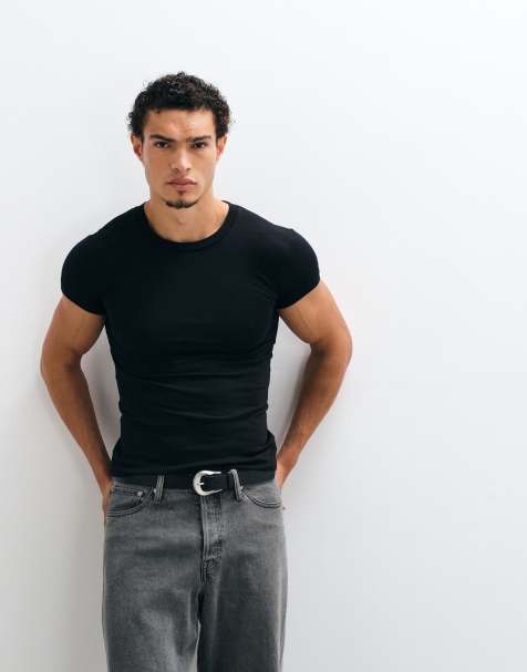 COLLUSION shrunken tshirt in black - view 1