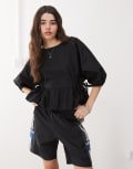 [Collusion] COLLUSION side channel smock top in black 10 BLACK