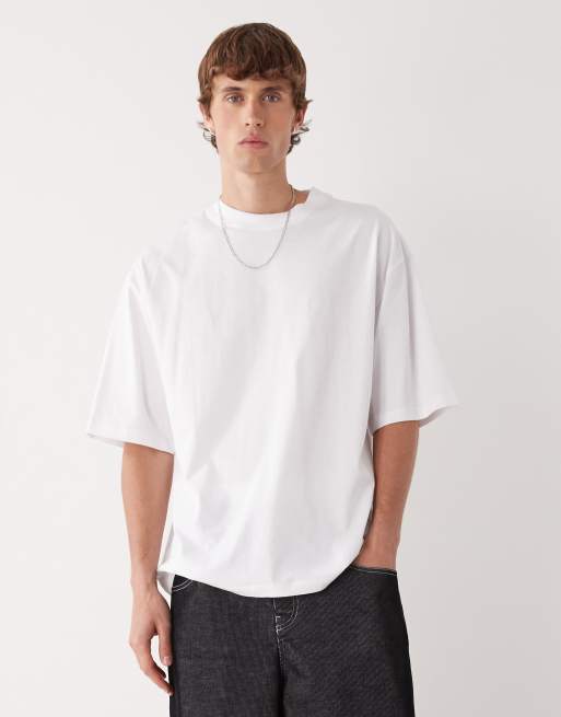 COLLUSION skater fit t-shirt in white