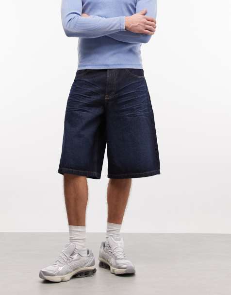 COLLUSION skater jort in rinse wash - view 1