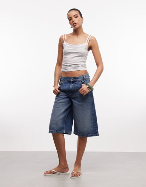 COLLUSION - Skater-jorts i skyllet vask - view 1