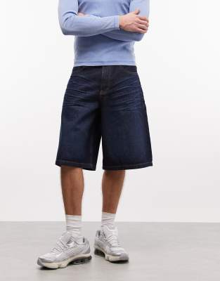 Collusion Skater Jorts In Blue