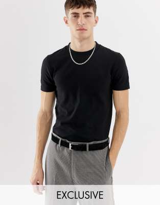 black skinny fit shirt