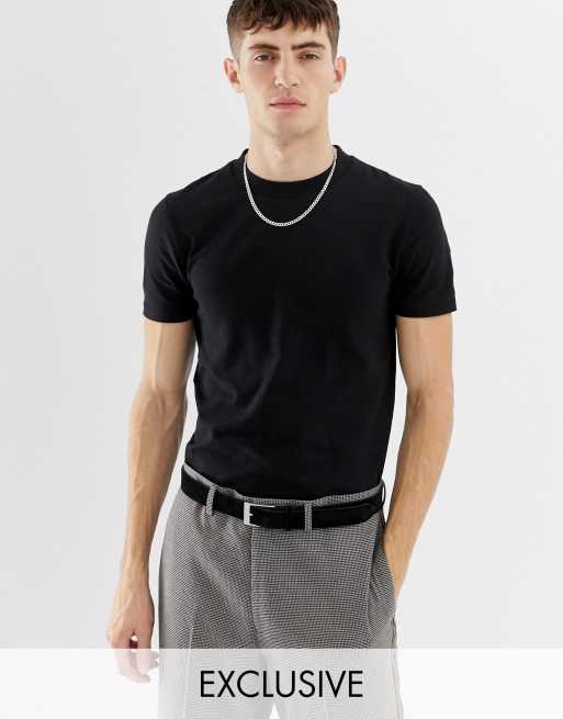 Collusion Skinny Fit T Shirt In Black Asos