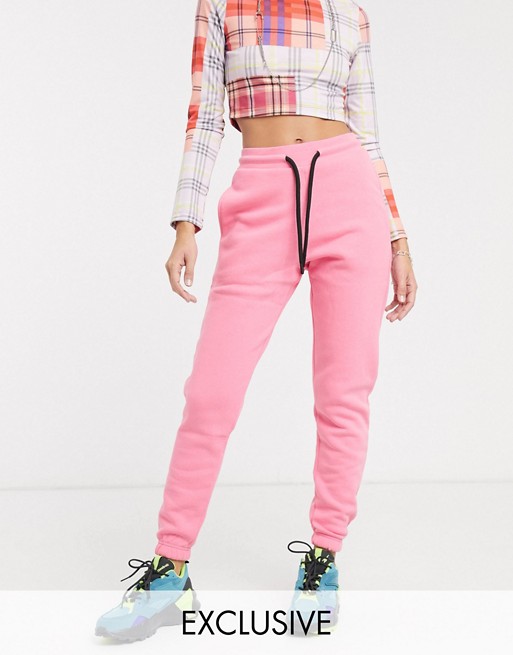 COLLUSION skinny jogger in pink