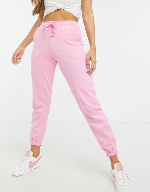 Pink skinny joggers womens new arrivals