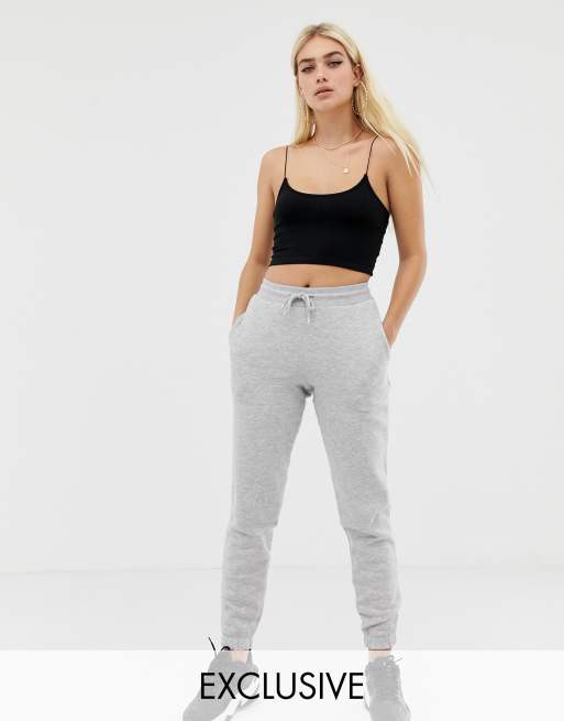 COLLUSION - Skinny joggingbroek in grijs