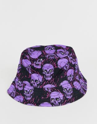 skull bucket hat
