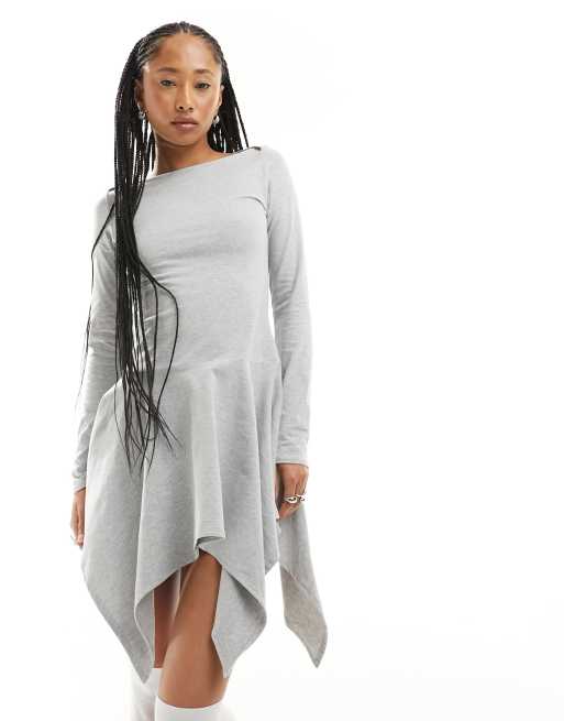 Heather Gray Nursing Top with Ruched Sides  Saved By The Dress – Saved by  the Dress