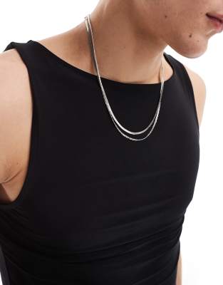 Collusion Slash Neck Muscle Fit Tank Top In Black