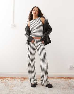 Collusion Slash Neck Striped Tank Top - Part Of A Set-multi In Multi