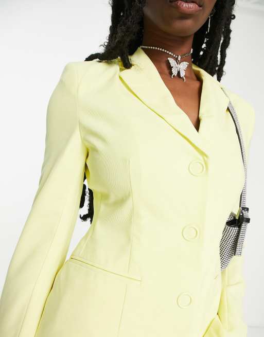 slim blazer in yellow - part of a set | ASOS