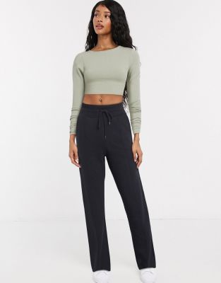 slim flare joggers