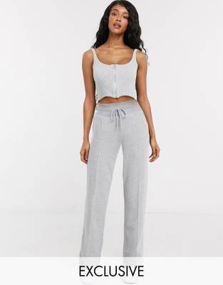 grey flare sweatpants