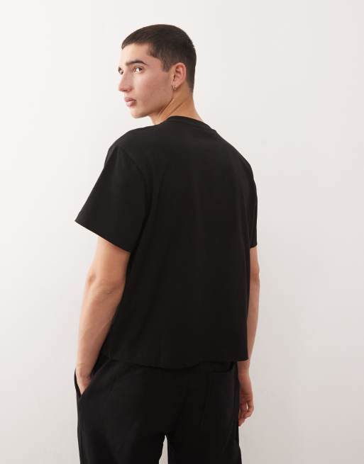 COLLUSION Slim graphic t-shirt in black, 3 of 5