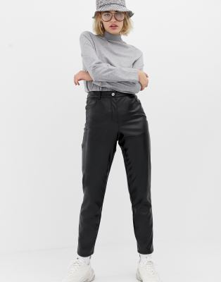 asos leather trousers