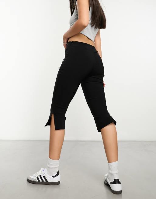 Black capri slacks new arrivals