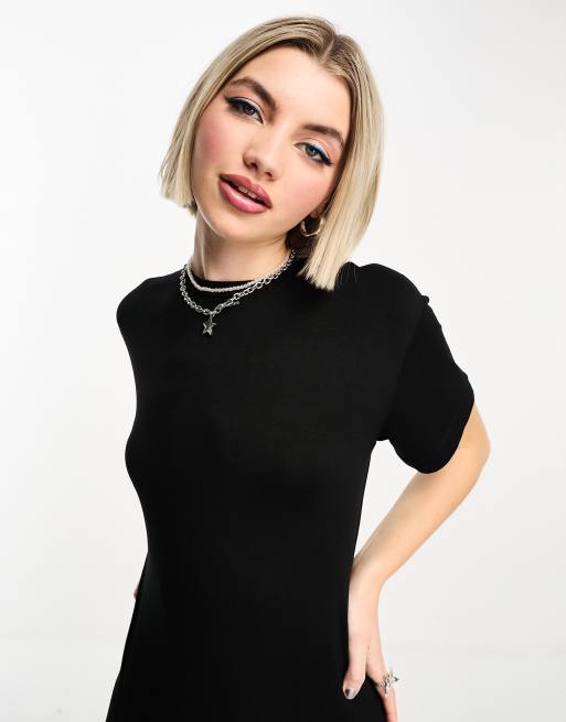 Turtleneck t shirt on sale dress