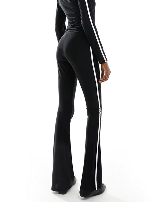 Collusion Slinky Flare Pants In Black