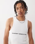 [Collusion] COLLUSION Slogan CHAT GPT festival muscle singlet in grey S GREY