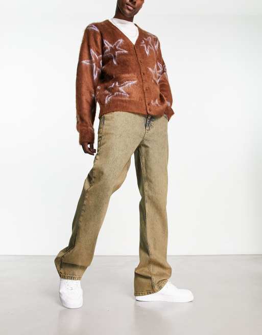 COLLUSION - Smalle flared jeans in 'dirty' wassing