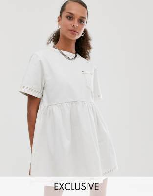 pleated one piece dress