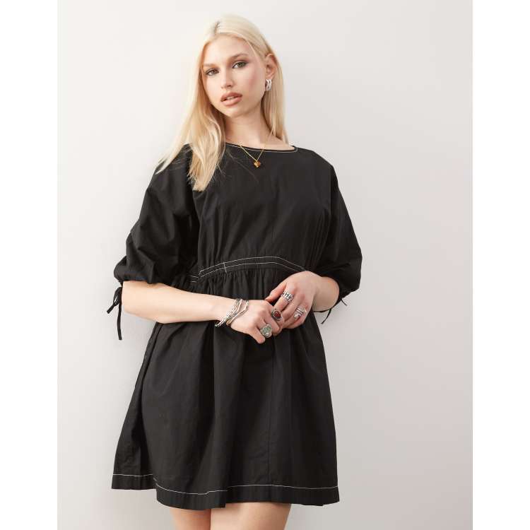 black mini summer dress Cotton Candy LA Sundown Backless - Size S - Beach Ready - Adjustable Straps - Plunging V-Neck Keep the sunshine going in the Summer Song Black Mini Dress Little Black Dresses | ZARA