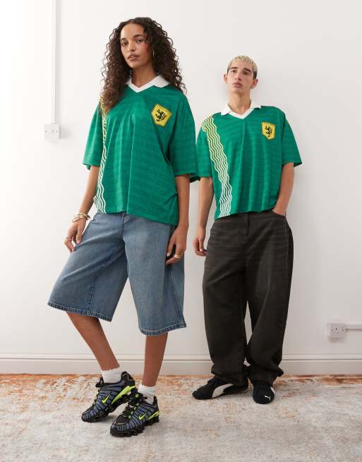 【KOOLOSET】Plain Over Soccer Collar Tee Oversized High Collar Tee v5 – Copping Zone