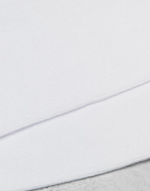 COLLUSION socks in white with blue print