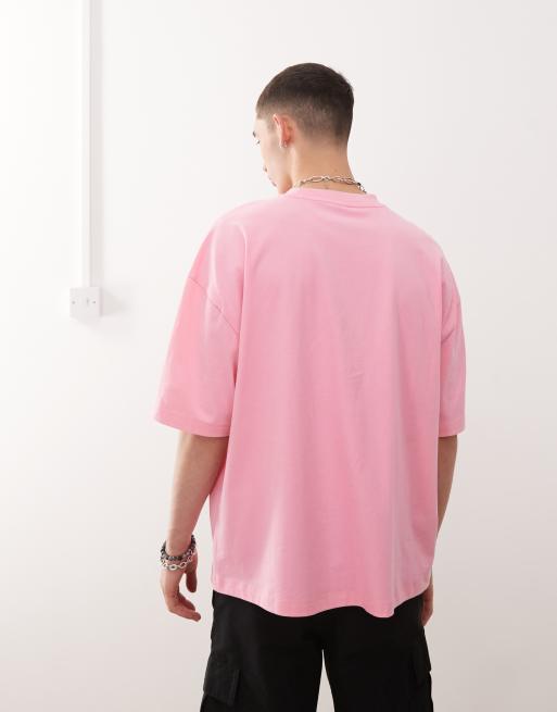 COLLUSION soda can print graphic t shirt in pink