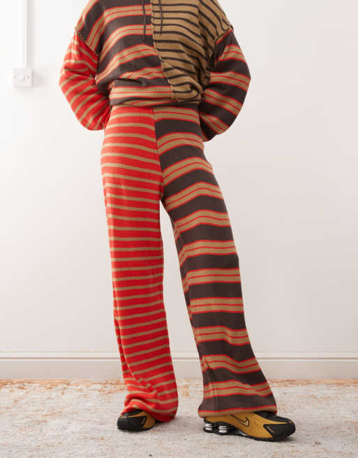COLLUSION spliced stripe knitted jogger co-ord, 2 of 5