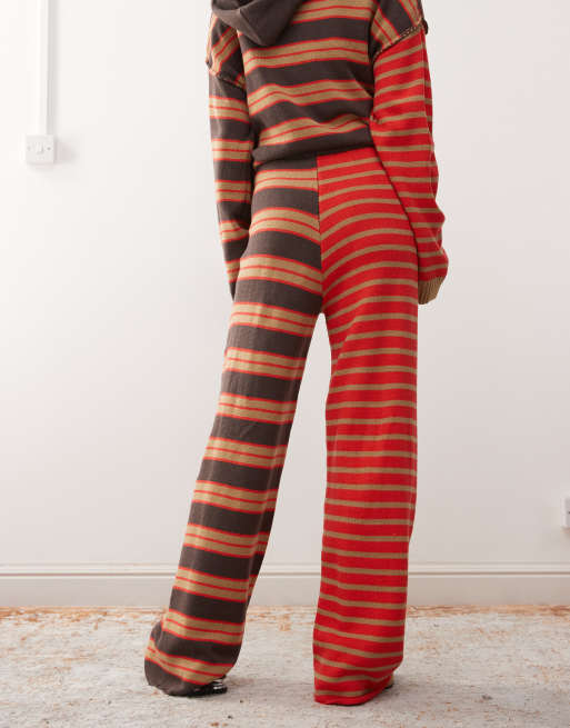 COLLUSION spliced stripe knitted sweatpants - part of a set, 3 of 5