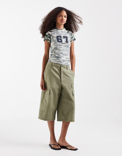 COLLUSION sport raglan T-shirt in camo print, 3 of 4