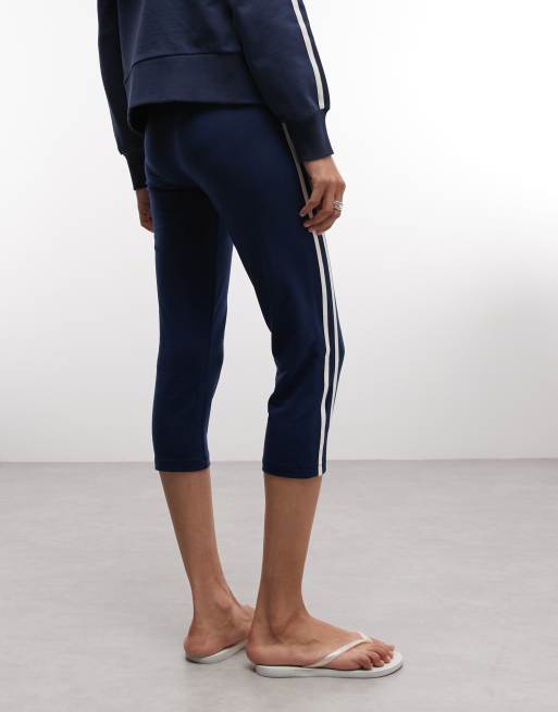 COLLUSION - Sportieve capri-set in marineblauw, deel van co-ord set, 5 van 5