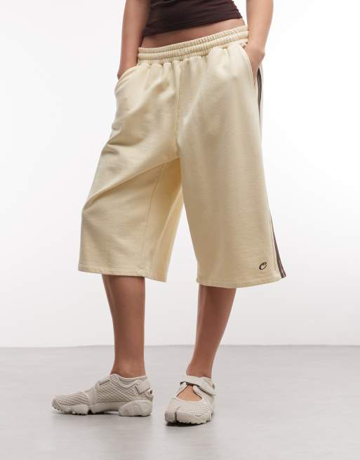 COLLUSION - Sportieve gestreepte baggy jersey short met lange pasvorm, 2 van 5
