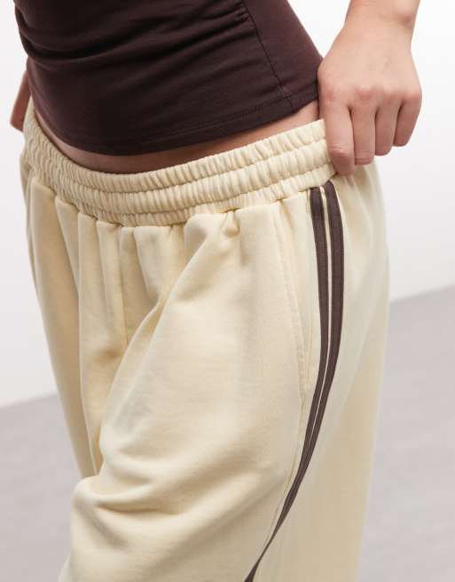 COLLUSION - Sportieve gestreepte baggy jersey short met lange pasvorm, 3 van 5