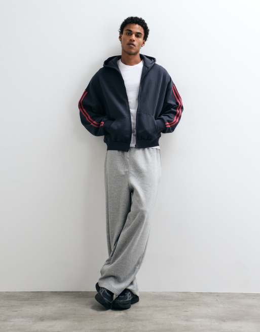 COLLUSION sports boxy zip through in black, 2 of 5