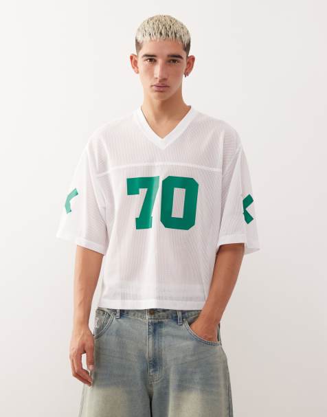 COLLUSION Sports jersey in grey airtex - view 1