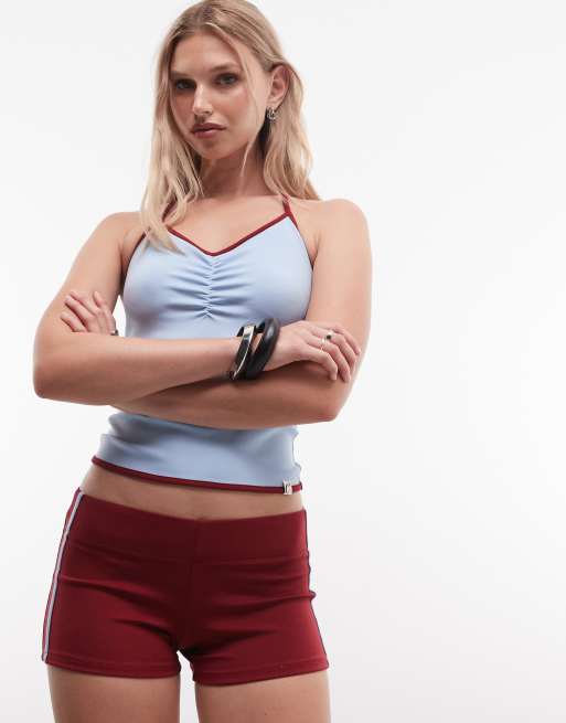 COLLUSION ruched front halter cami set, 3 of 3
